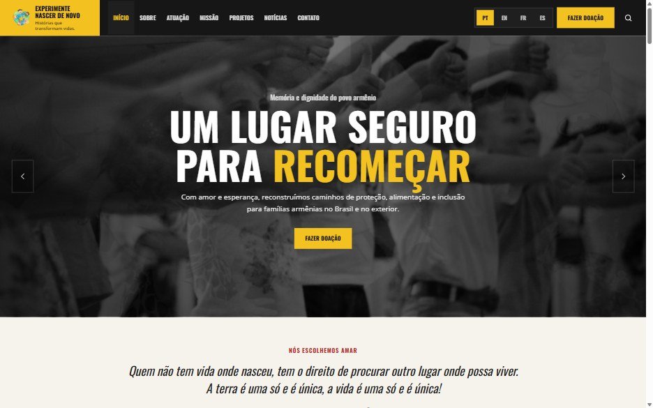 Experimente Nascer de Novo: Abertura