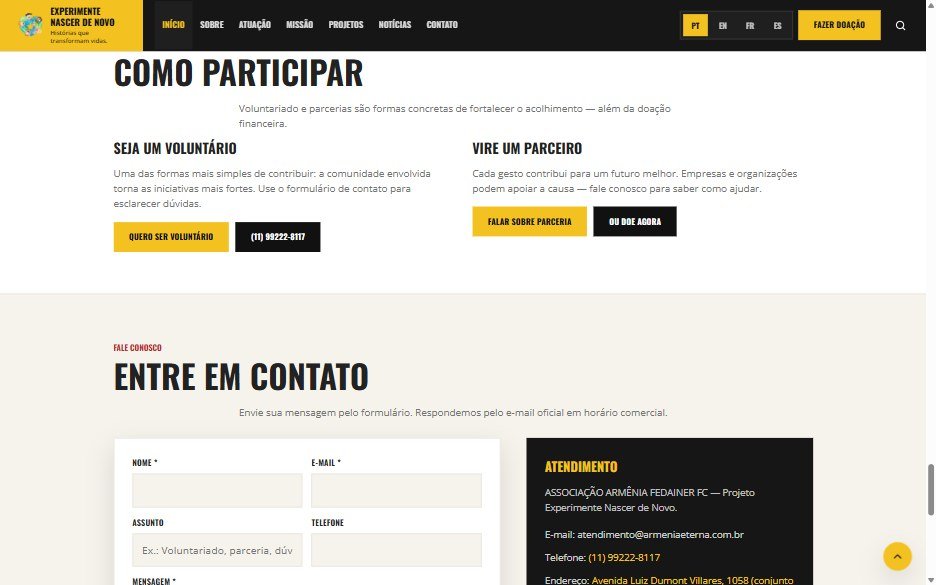 Experimente Nascer de Novo: Como participar