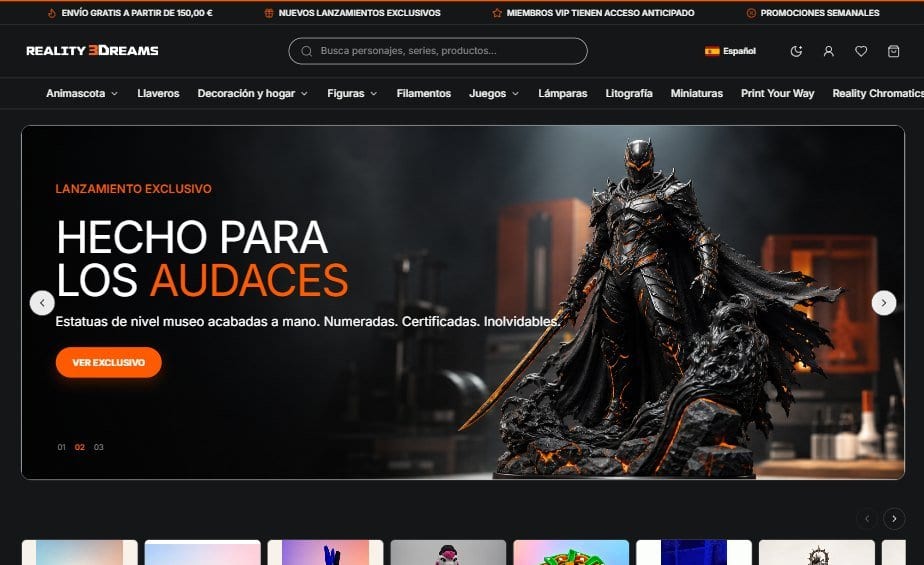 Reality 3Dreams: home da loja