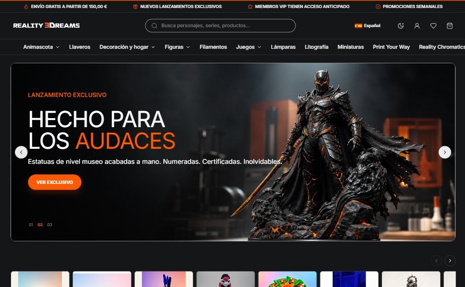 Reality 3Dreams: home da loja